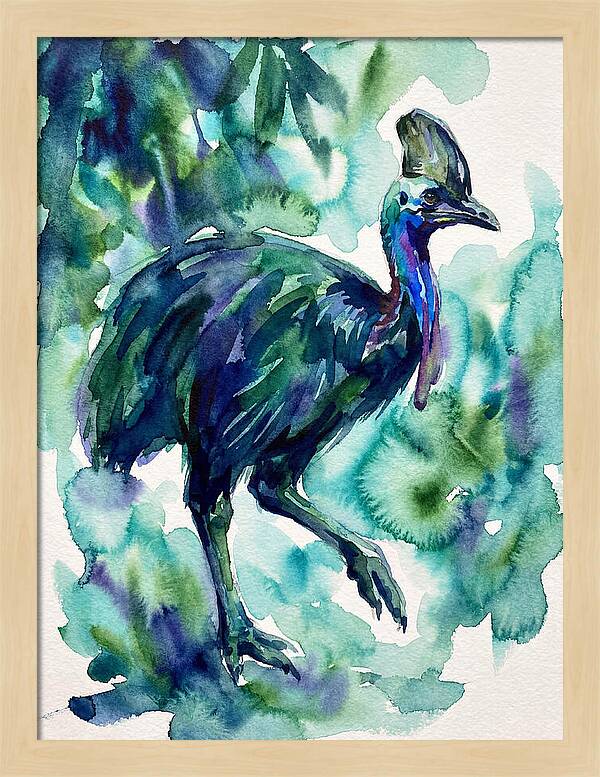 Cassowary Among Lush Greens