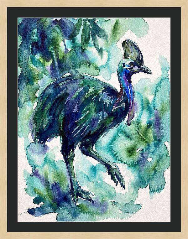 Cassowary Among Lush Greens