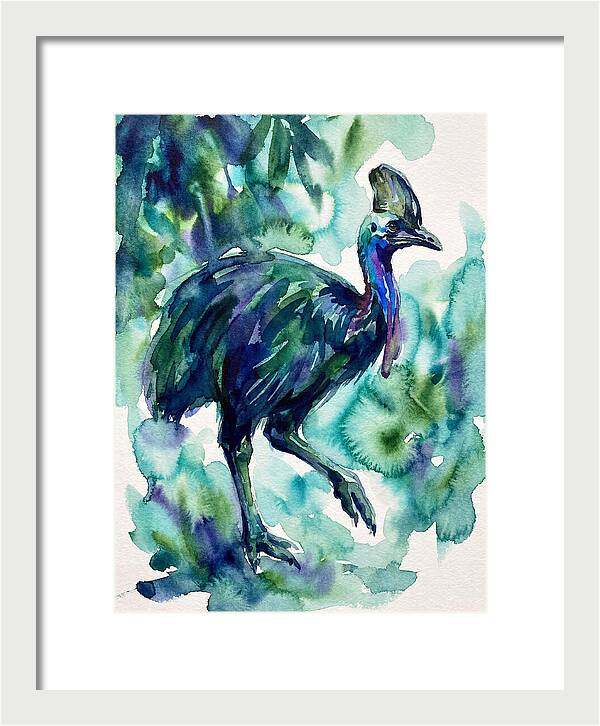 Cassowary Among Lush Greens