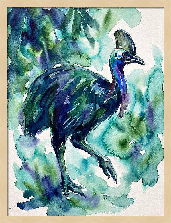 Cassowary Among Lush Greens