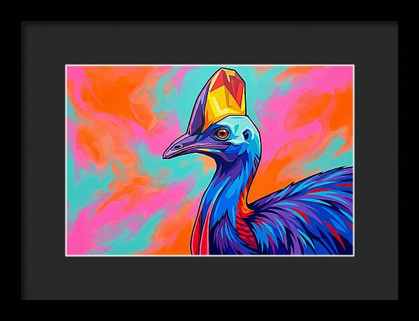 Cassowary Crowned In Color