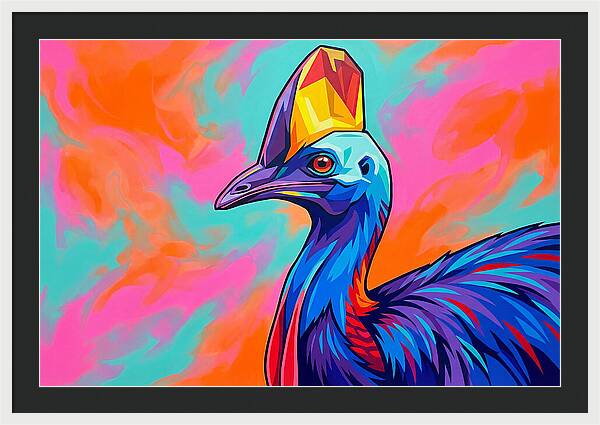 Cassowary Crowned In Color