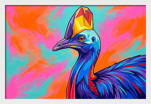 Cassowary Crowned In Color