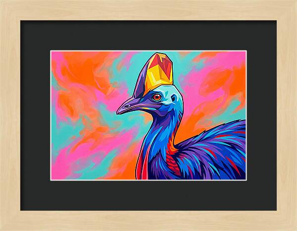 Cassowary Crowned In Color