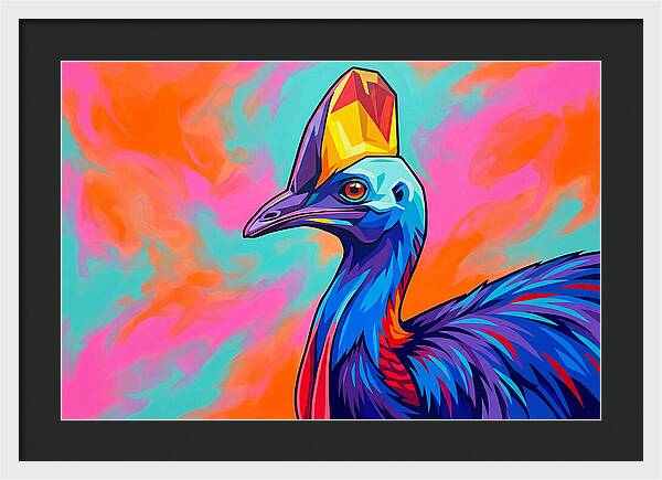 Cassowary Crowned In Color
