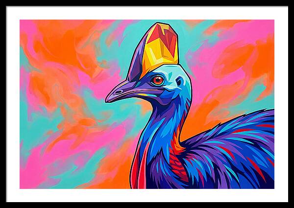 Cassowary Crowned In Color