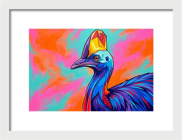 Cassowary Crowned In Color