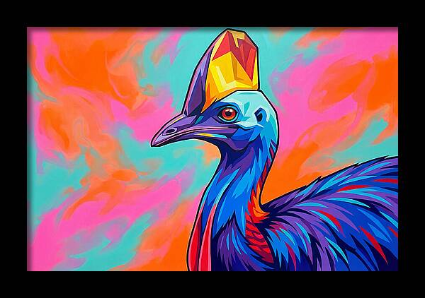 Cassowary Crowned In Color