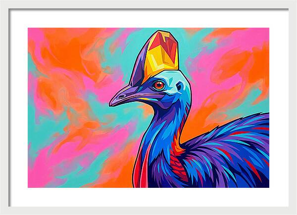Cassowary Crowned In Color