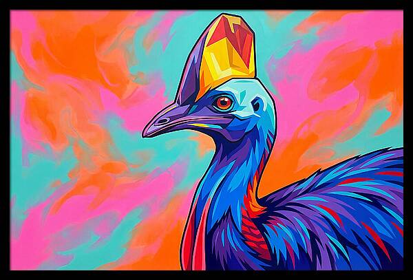 Cassowary Crowned In Color