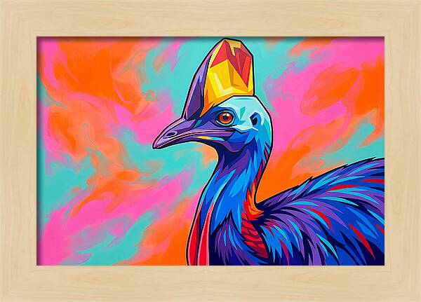 Cassowary Crowned In Color
