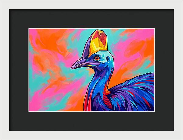 Cassowary Crowned In Color