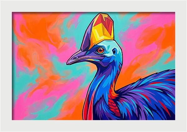 Cassowary Crowned In Color