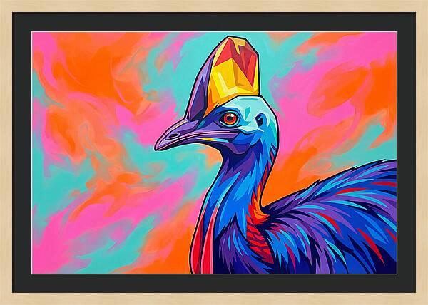 Cassowary Crowned In Color