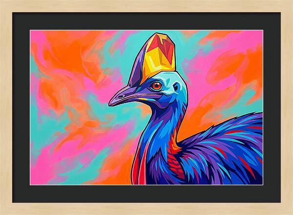 Cassowary Crowned In Color