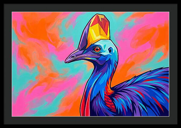 Cassowary Crowned In Color