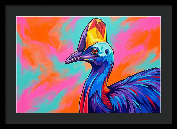 Cassowary Crowned In Color
