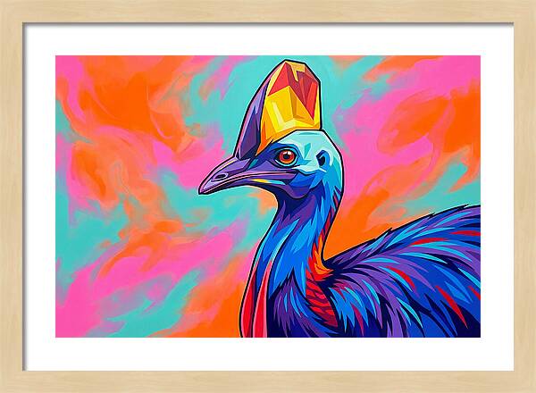 Cassowary Crowned In Color