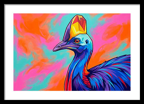 Cassowary Crowned In Color