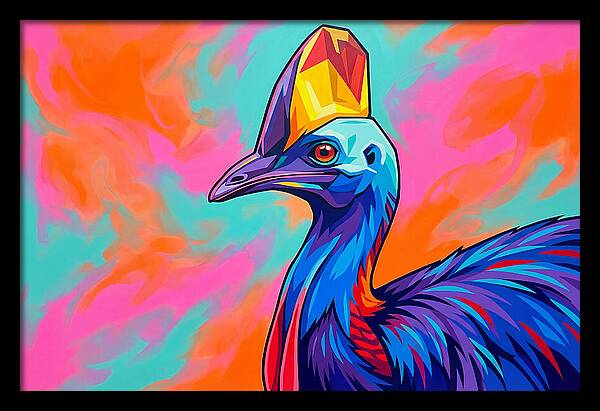 Cassowary Crowned In Color