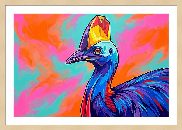 Cassowary Crowned In Color