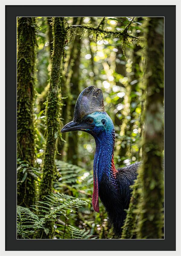 Cassowary In The Rainforest