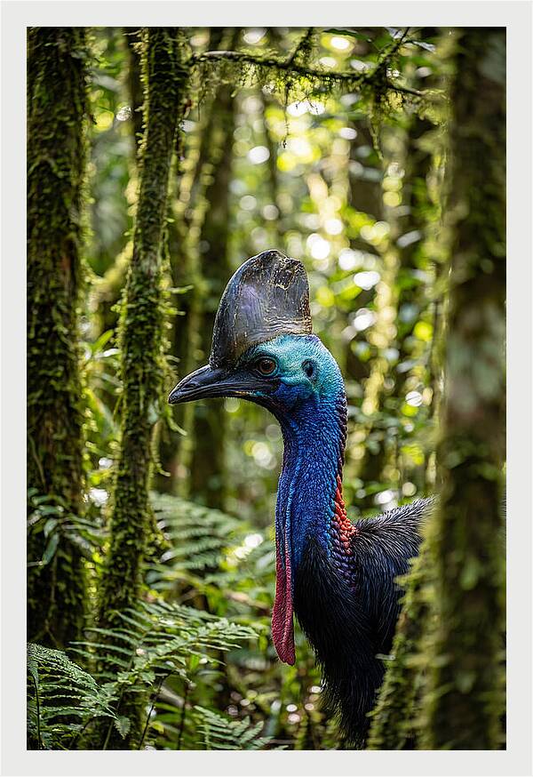 Cassowary In The Rainforest