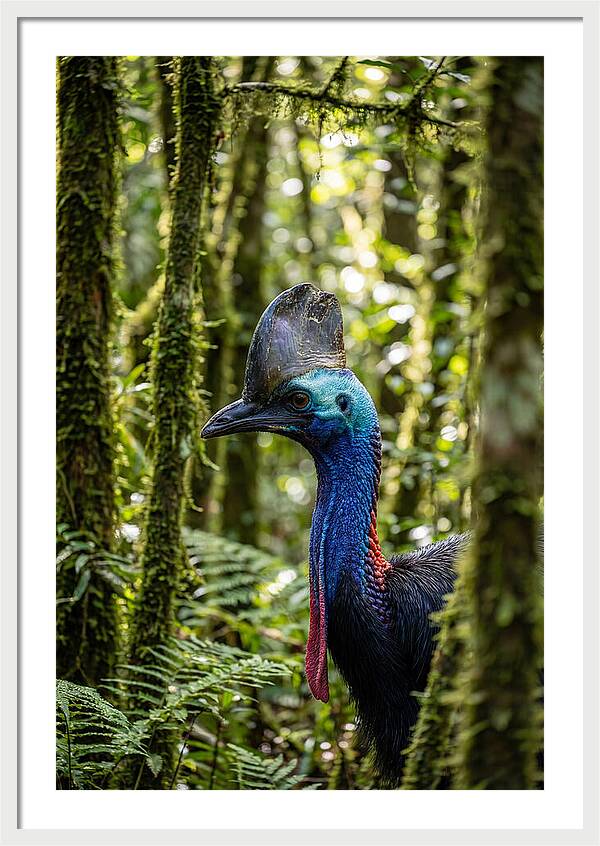 Cassowary In The Rainforest