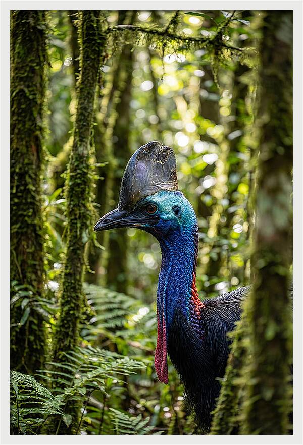 Cassowary In The Rainforest
