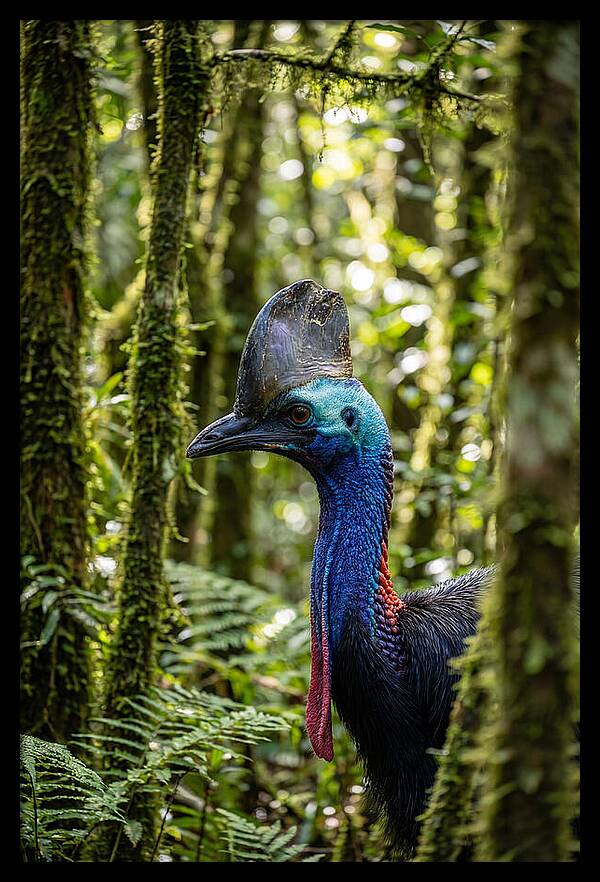 Cassowary In The Rainforest