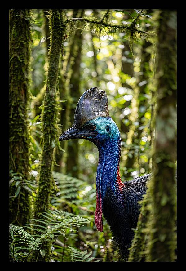 Cassowary In The Rainforest
