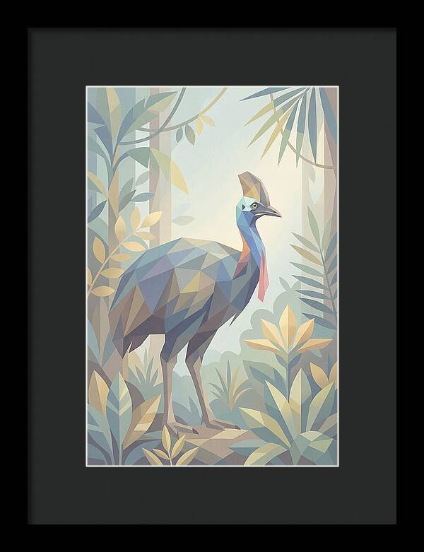 Cassowary In Tropical Rainforest