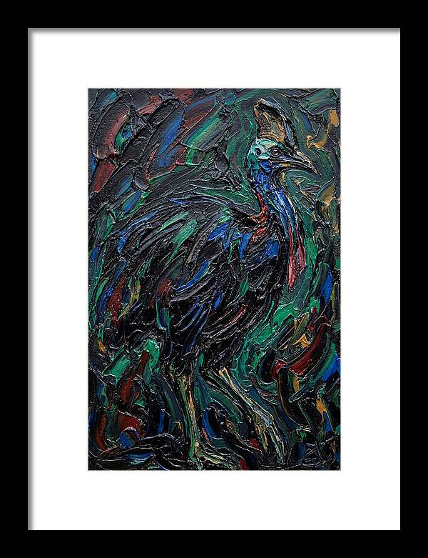 Cassowary In Vibrant Colors