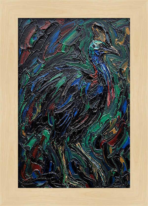 Cassowary In Vibrant Colors