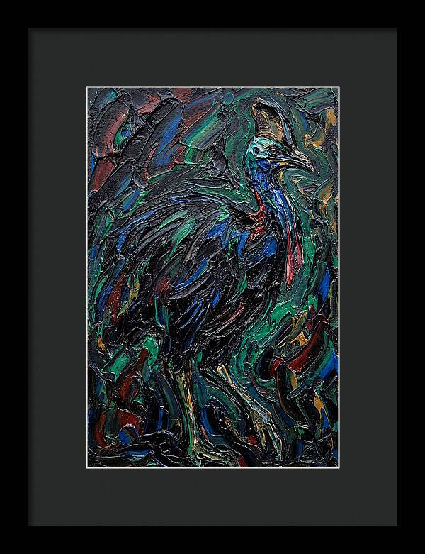 Cassowary In Vibrant Colors