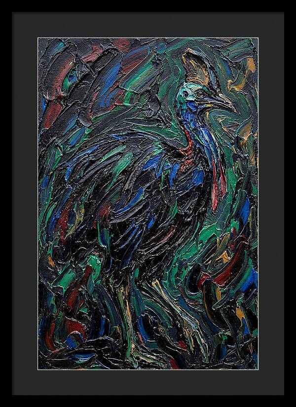 Cassowary In Vibrant Colors