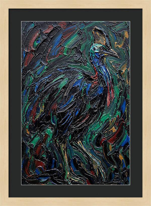 Cassowary In Vibrant Colors