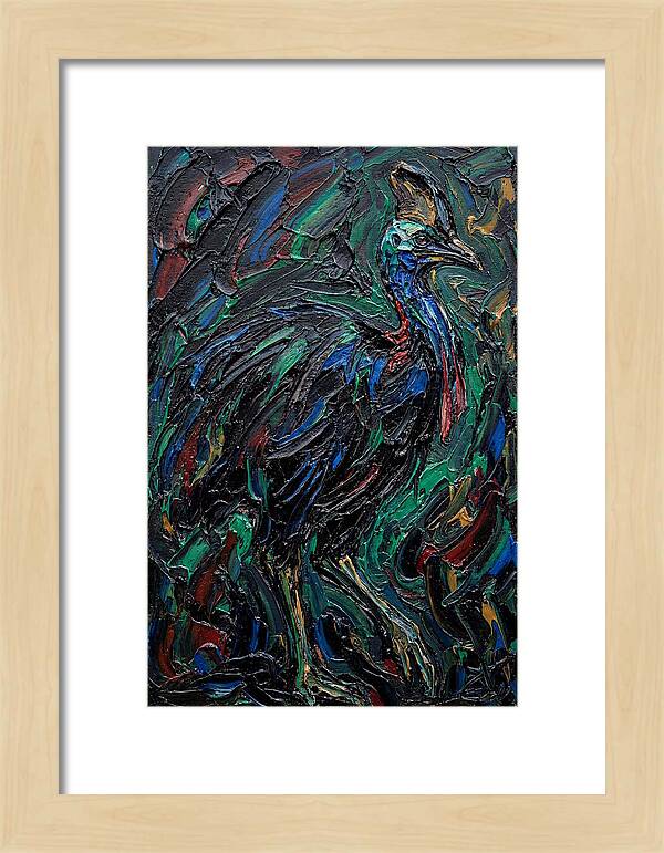 Cassowary In Vibrant Colors