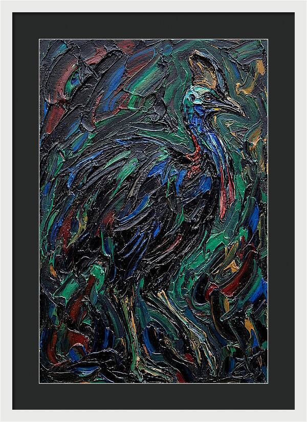 Cassowary In Vibrant Colors