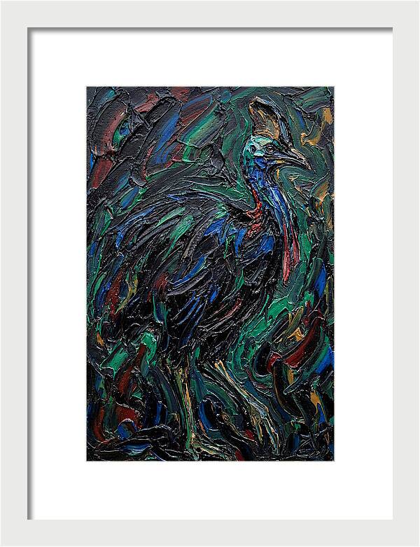 Cassowary In Vibrant Colors