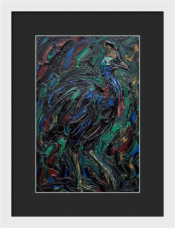 Cassowary In Vibrant Colors
