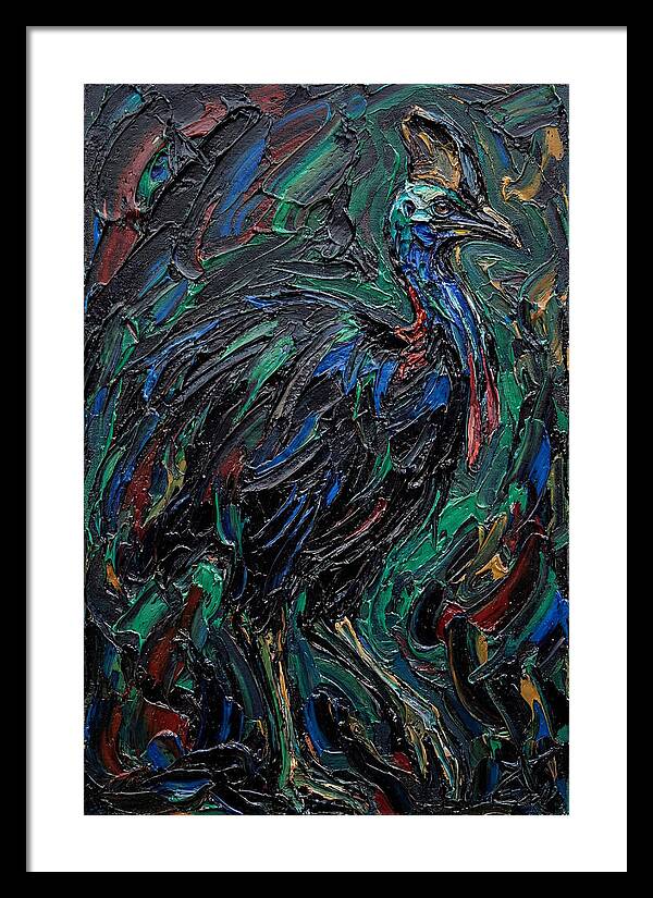 Cassowary In Vibrant Colors