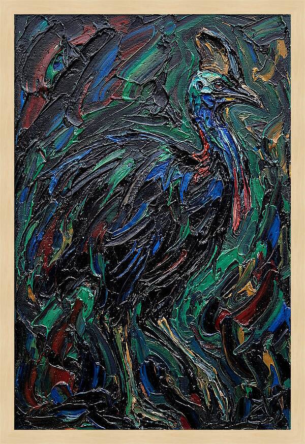 Cassowary In Vibrant Colors