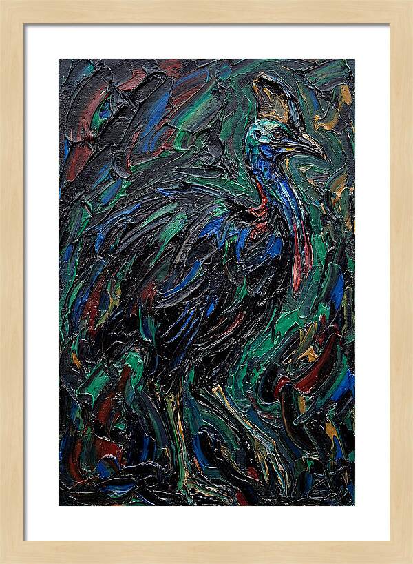 Cassowary In Vibrant Colors