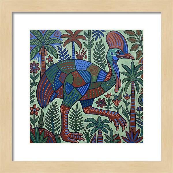 Cassowary In Vibrant Jungle