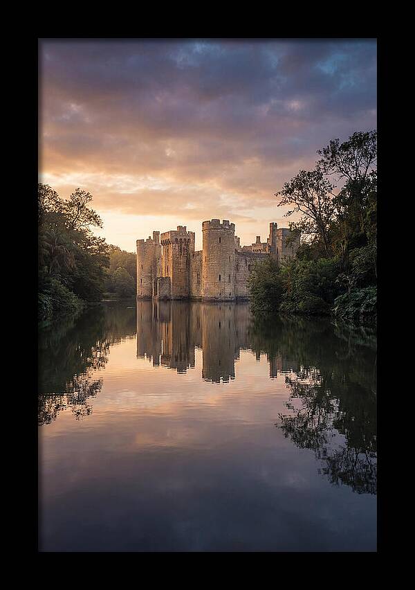 Castle Reflected In Still Moat