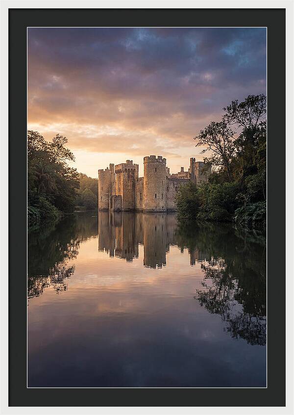 Castle Reflected In Still Moat