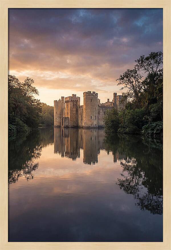 Castle Reflected In Still Moat
