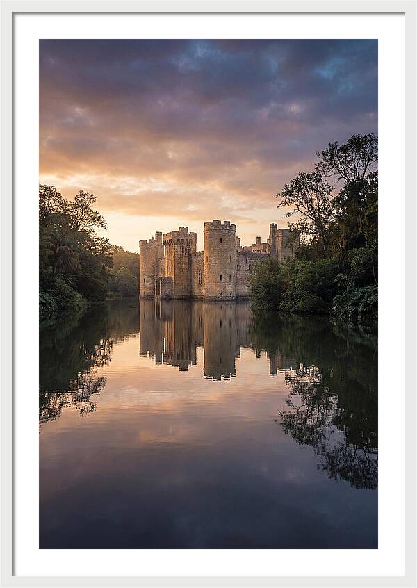 Castle Reflected In Still Moat