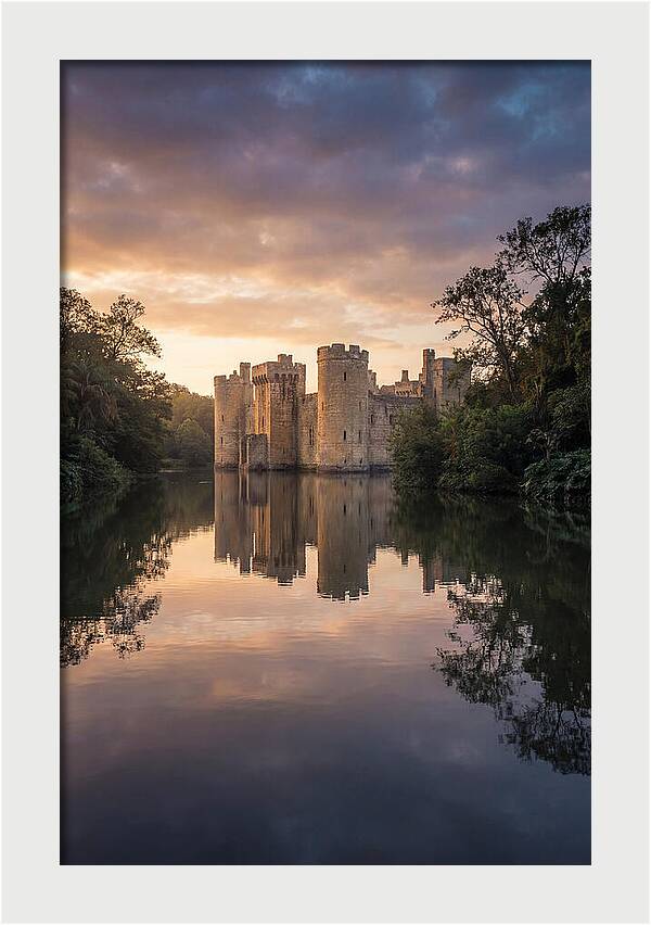 Castle Reflected In Still Moat